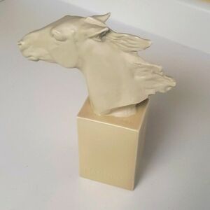 Vintage unique rare "Rosenthal Bisque Hussman" horse head sculpture, Hannibal